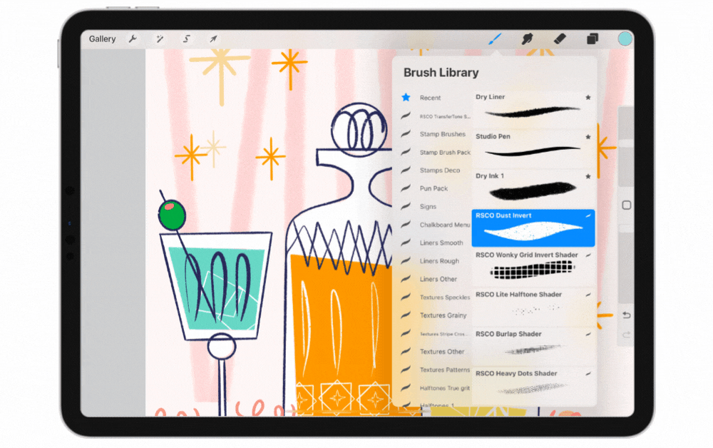 The Recent tab in the Brush Library, that'll save all your recently used brushes in Procreate 