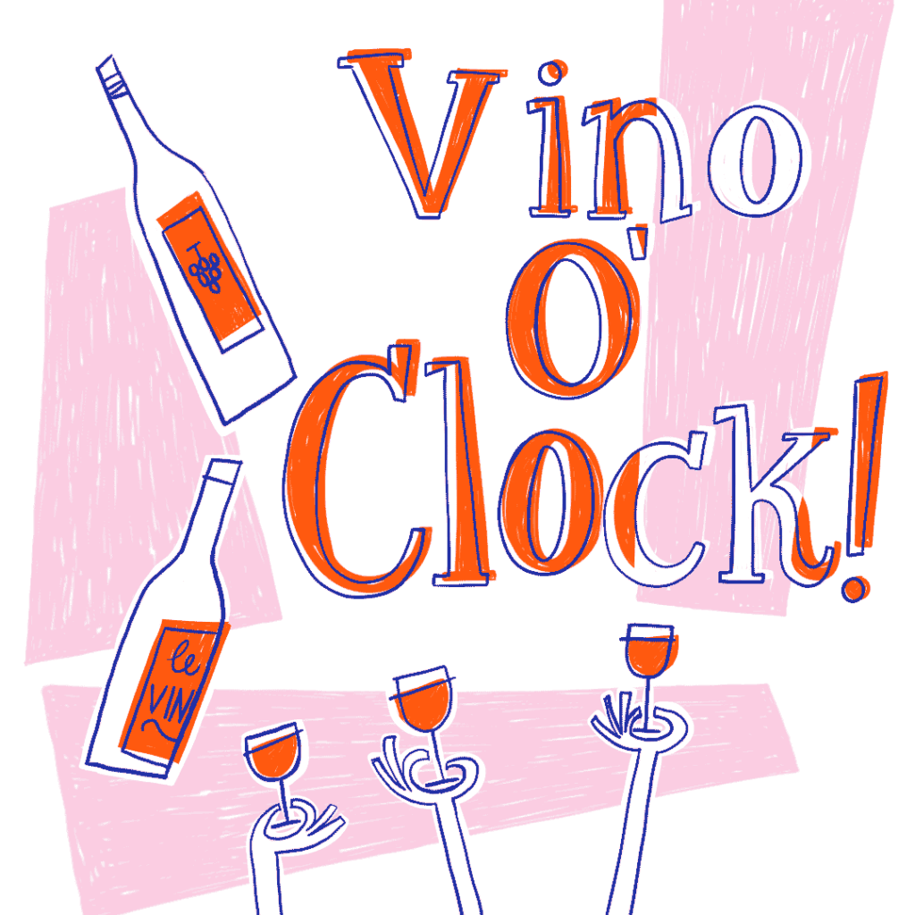 Vino O Clock! Procreate Illustration