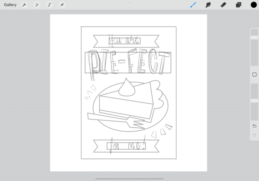 Fun with Puns: Mastering Lettering in Procreate - Pie Edition