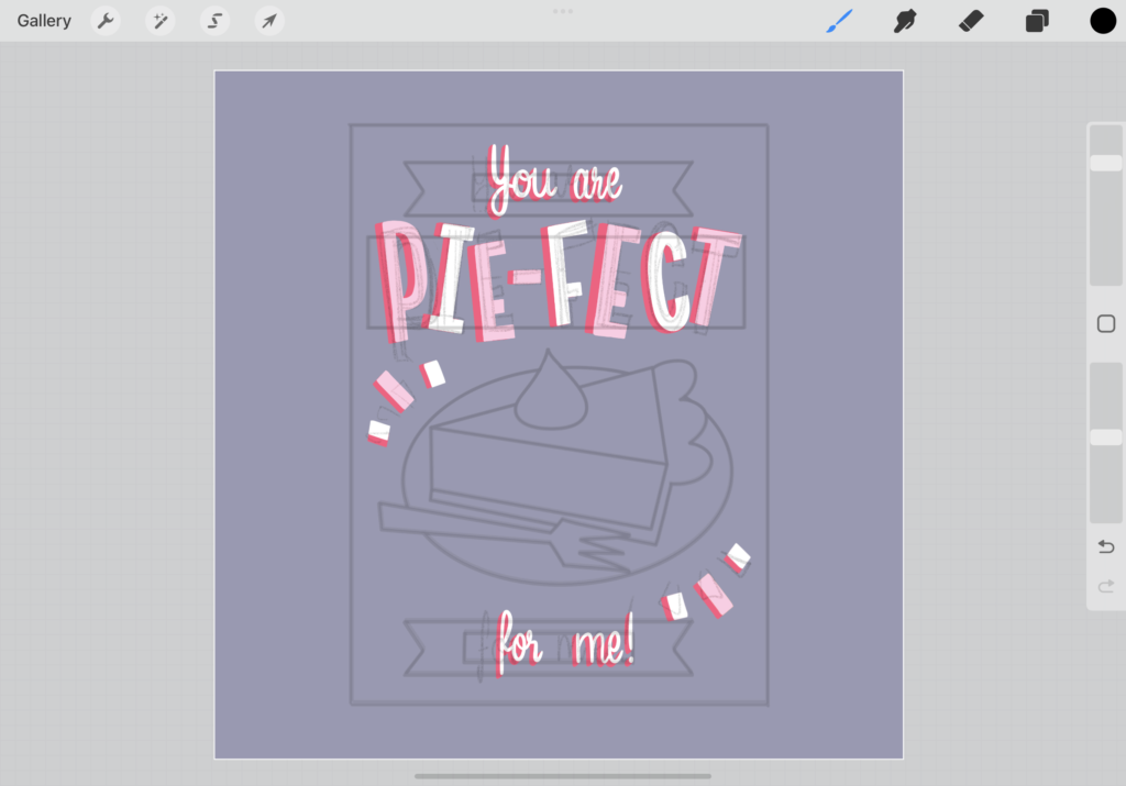 Fun with Puns: Mastering Lettering in Procreate - Pie Edition