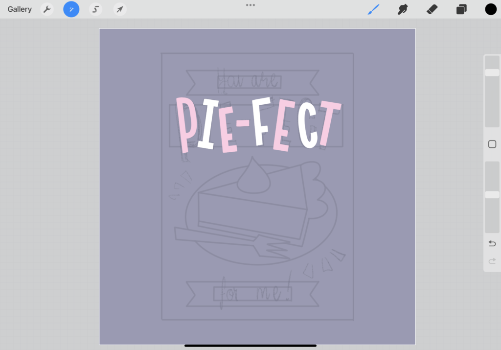 Fun with Puns: Mastering Lettering in Procreate - Pie Edition