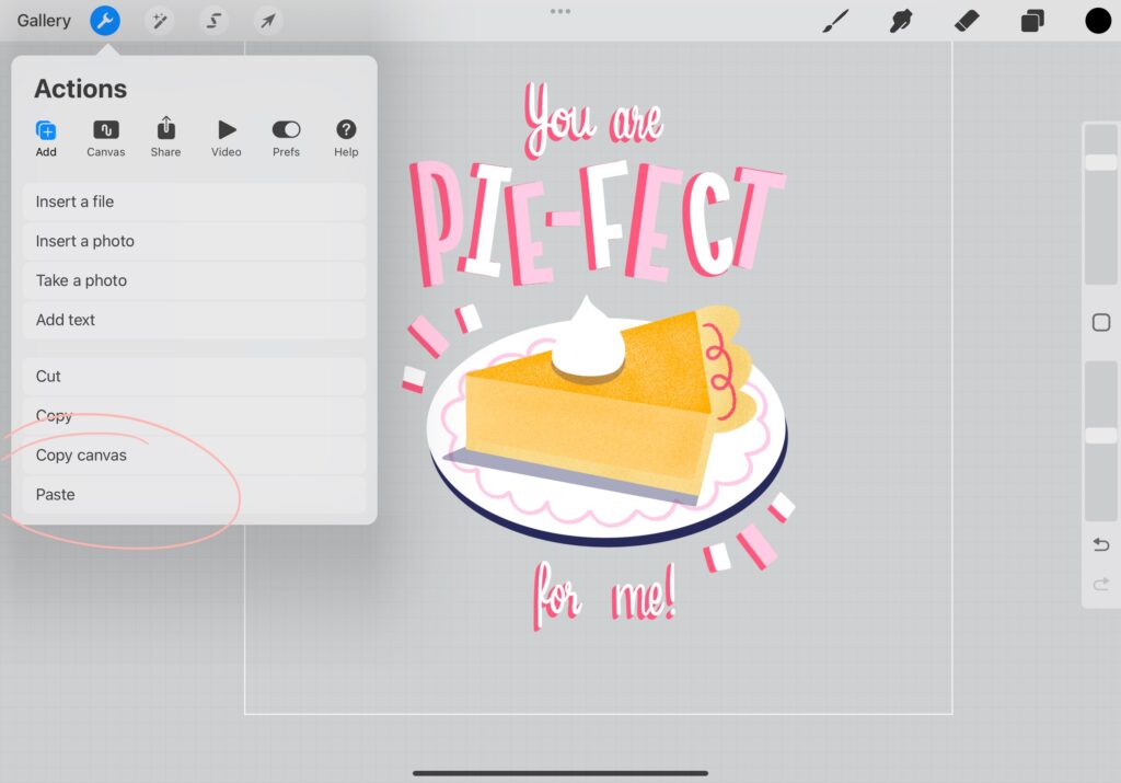 Fun with Puns: Mastering Lettering in Procreate - Pie Edition