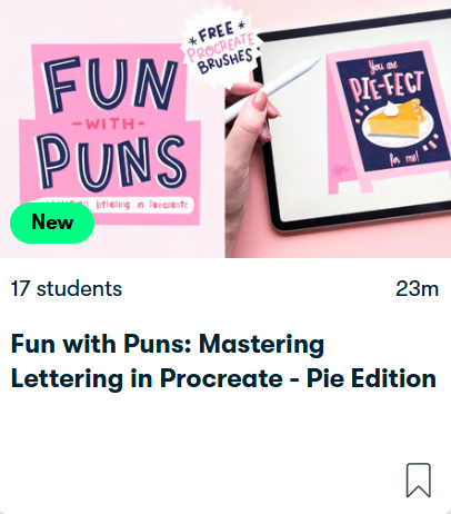 Fun with Puns: Mastering Lettering in Procreate - Pie Edition